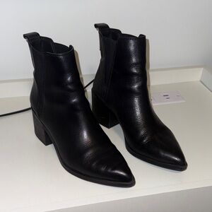 Steve Madden Sleek Black Ankle Booties